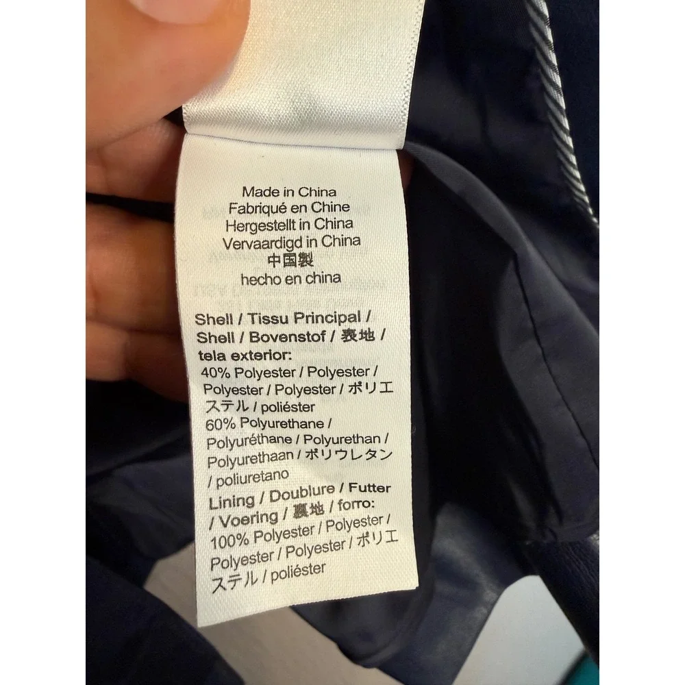 J. Crew | Limited Edition Cutaway Blazer Blue Faux Leather Blazer Jacket 10